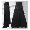 Men Tripp Gothic Long Skirt Punk Rock Maxi Kilt Techno Pants 